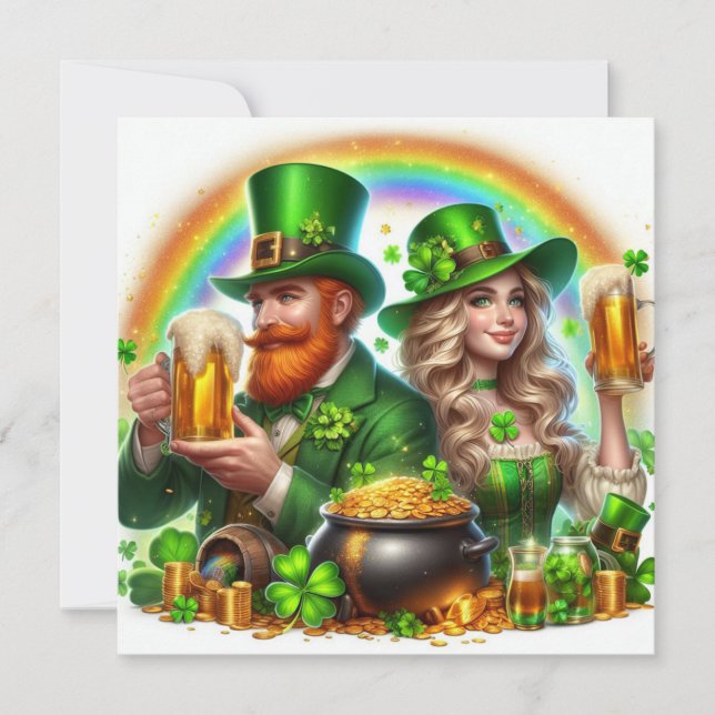 Happy St Patrick's Day Feiertagskarte (Vorderseite)