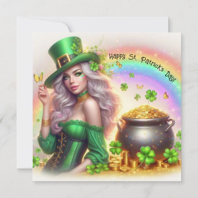 Happy St Patrick's Day Feiertagskarte (Vorderseite)