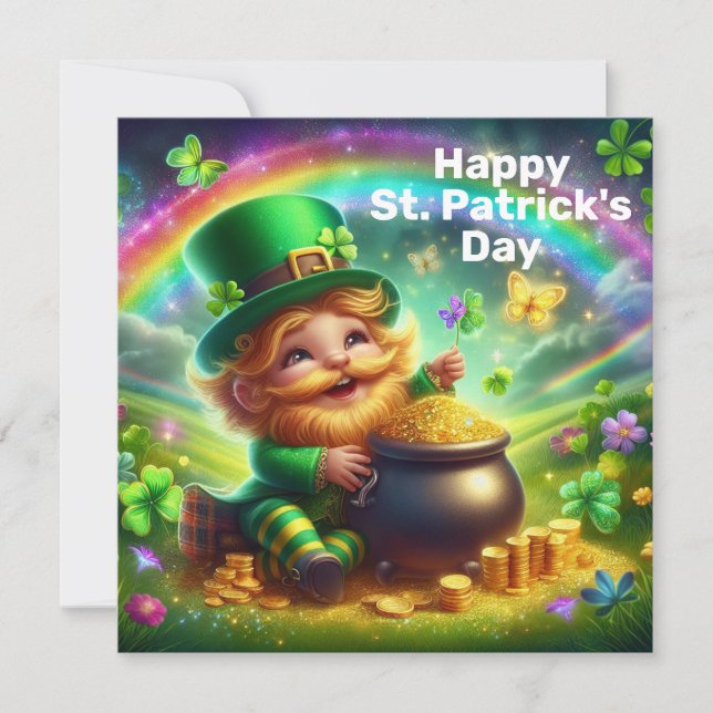 Happy St Patrick's Day Feiertagskarte (Vorderseite)