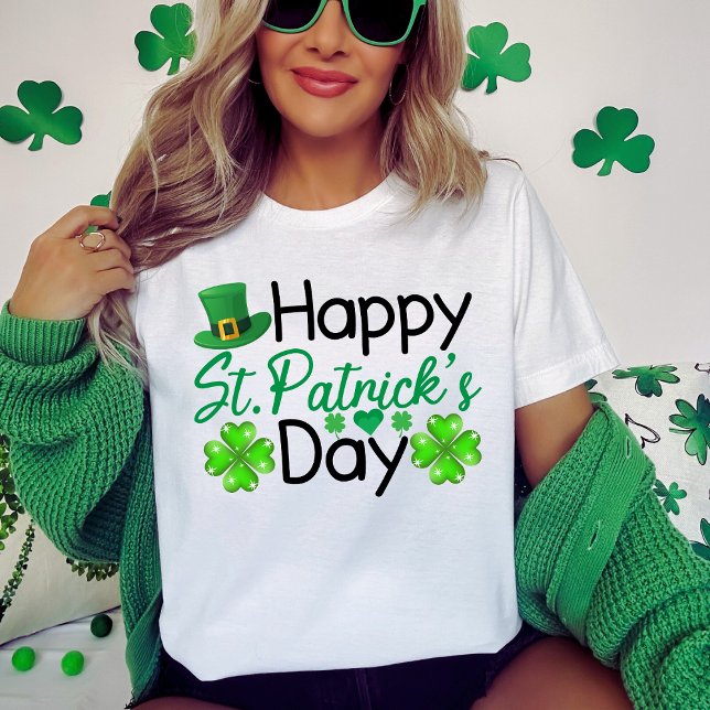 Happy St. Patrick's Day Festival Holiday T-Shirt (Happy St. Patrick's Day Festive Holiday T-Shirt)