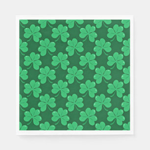 Happy St. Patrick's Day festliche Kleeblätter Serviette