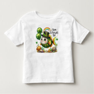 Happy St. Patrick's Day Fish Kleinkind T-shirt