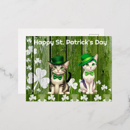 Happy St. Patrick's Day Folien Feiertagspostkarte