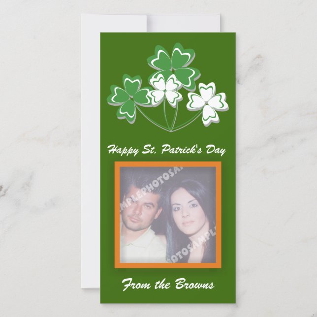 Happy St. Patrick's Day Foto Cards (Vorderseite)
