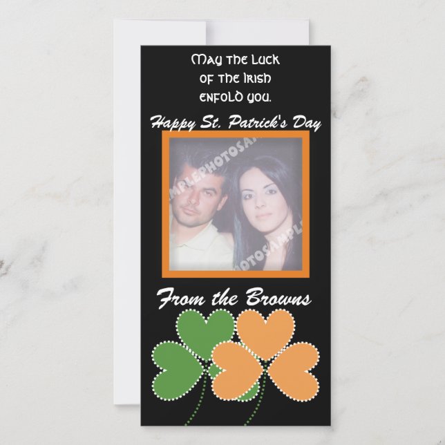 Happy St. Patrick's Day Foto Cards (Vorderseite)