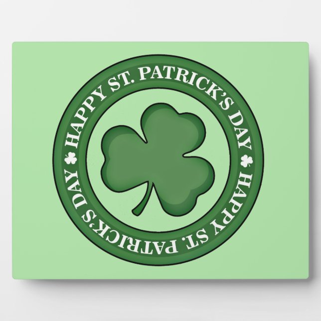Happy St. Patricks Day Fotoplatte (Vorderseite)