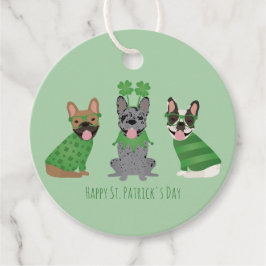 Happy St Patricks Day French Bulldogs Geschenkanhänger