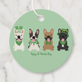 Happy St Patricks Day French Bulldogs Geschenkanhänger