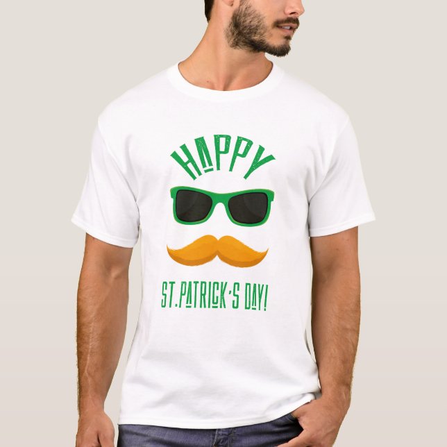 Happy St. Patrick's Day Funny Men T - Shirt (Vorderseite)