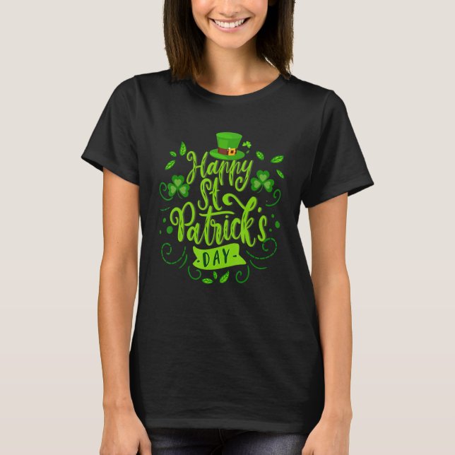 Happy St. Patrick's Day Funny Saint Patrick I T-Shirt (Vorderseite)