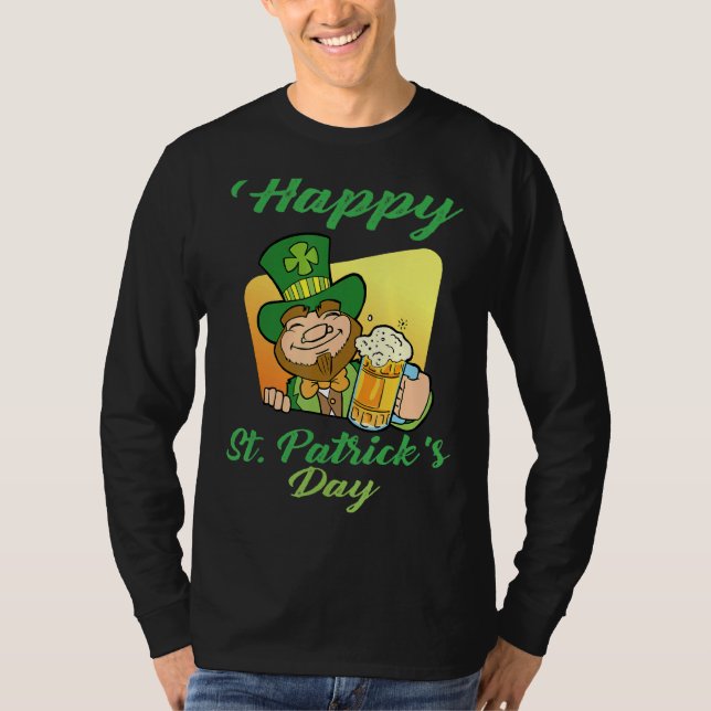 Happy St Patrick's Day Funny Saint Patrick Irish M T-Shirt (Vorderseite)