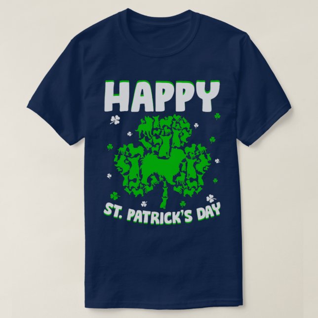 Happy St Patricks Day Funy Saint Patricks Chihuahu T-Shirt (Design vorne)