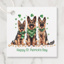 Happy St. Patrick's Day German Shepherd Hogs Geschenkanhänger