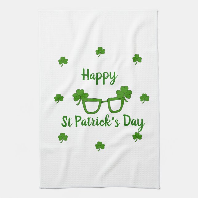 Happy St Patrick's Day Geschirrtuch (Vertikal)