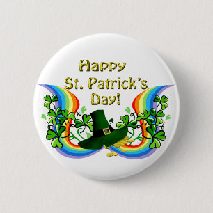Happy St. Patrick's Day Gift Button