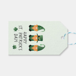 Happy St Patricks Day Gnomes Green Geschenkanhänger