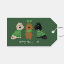 Happy St Patricks Day Goldendoodle Hunde Geschenkanhänger