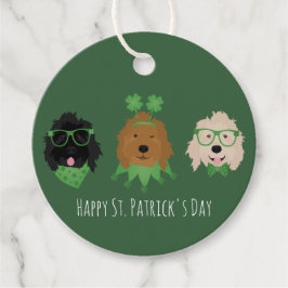 Happy St Patricks Day Goldendoodle Hunde Geschenkanhänger