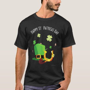 Happy St. Patricks Day Green Hut Hufeisen T-Shirt