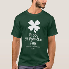 Happy St. Patrick's Day Green Kleeblatts Familie T-Shirt