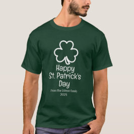 Happy St. Patrick's Day Green Kleeblatts Familie T-Shirt