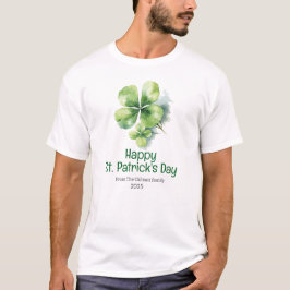 Happy St. Patrick's Day Green Kleeblatts Familie T-Shirt