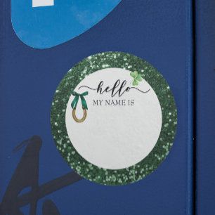 Happy St. Patrick's Day Green Party Clover Runder Aufkleber