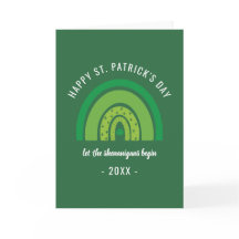 Happy St Patricks Day Green Rainbow Irish Kleeblat