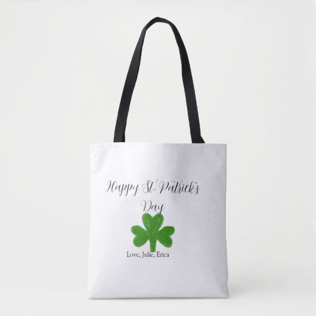 Happy St. Patrick's day green shamrock name  (Vorderseite)