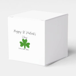 Happy St. Patrick's day green shamrock name  Geschenkschachtel