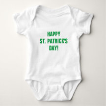 Happy St Patricks Day Green Typografy