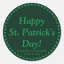 Happy St. Patrick's Day grüner Klee Zolltex