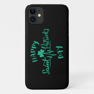 Happy St Patricks Day Heartbeat Puls Kleeblatt Case-Mate iPhone Hülle