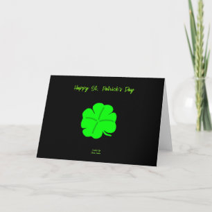 Happy St. Patrick's Day Horizontal Grußkarte Karte