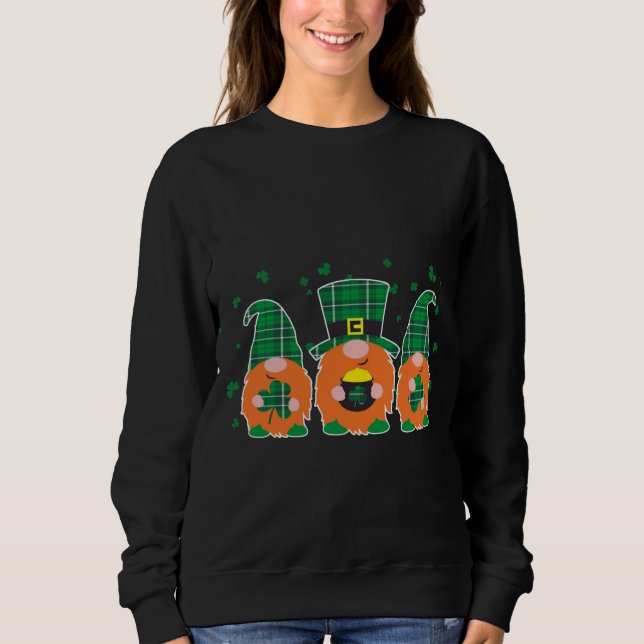 Happy St. Patrick's Day Hungerfestungen Sweatshirt (Vorderseite)