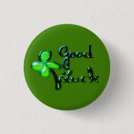 Happy St.Patrick's Day,irische Kleeblätter Button