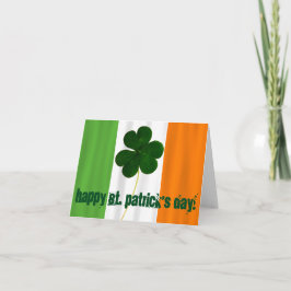 Happy St. Patrick's Day, Irish Flag Color Ireland Karte