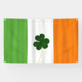 Happy St. Patrick's Day Irish Flag Kleeblatt Banne Banner