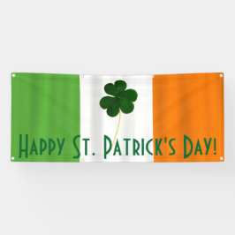 Happy St. Patrick's Day Irish Flag Kleeblatt Banne Banner