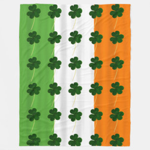Happy St. Patrick's Day Irish Flag Kleeblatt Clove Fleecedecke