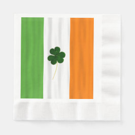 Happy St. Patrick's Day Irish Flag Kleeblatt Paddy Serviette