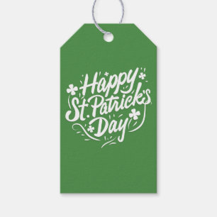 Happy St Patricks Day Irish Green Shamrock Custom Geschenkanhänger