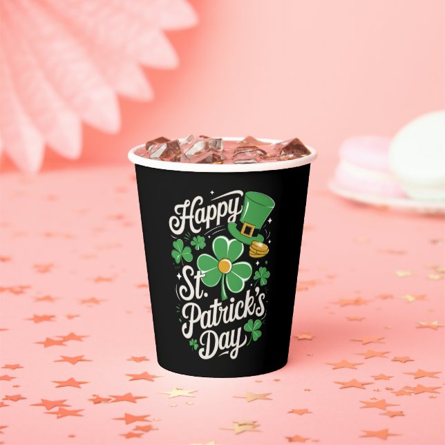 Happy St Patrick's Day Irish Heritage St Patty's Pappbecher (Insitu)