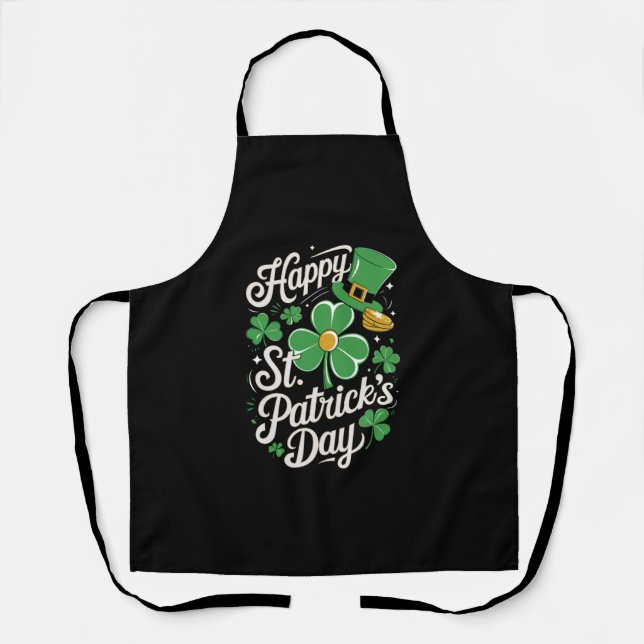 Happy St Patrick's Day Irish Heritage St Patty's Schürze (Vorderseite)