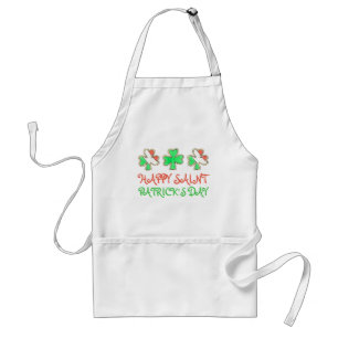 Happy St Patrick's Day Irish Kleeblatt Flag Cookie Schürze