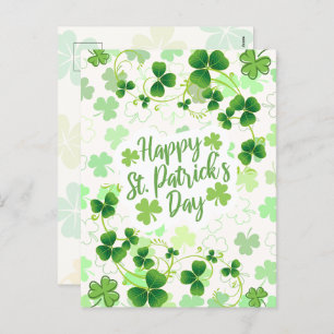 Happy St. Patrick's Day Irish Segings Feiertagspostkarte