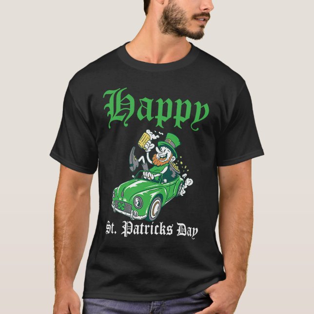 Happy St Patrick's Day Irish Shamrock C T-Shirt (Vorderseite)