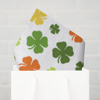 Happy St Patricks Day Irish Shamrocks Colorful Fun Seidenpapier