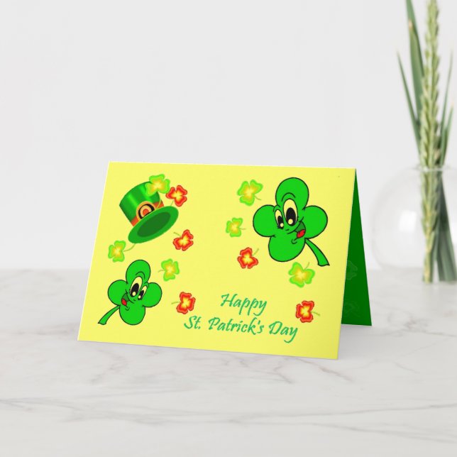 Happy St.Patrick's Day Karte (Vorderseite)