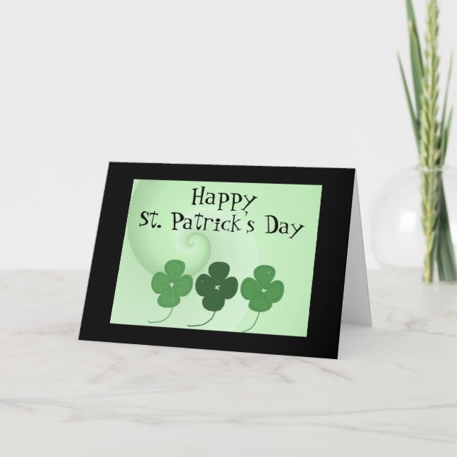 Happy St. Patrick's Day Karte (Vorderseite)